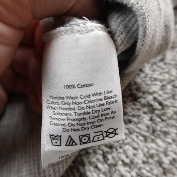 Eddie Bauer Sweater Mens M Gray Waffle Knit Thermal Crewneck Pullover Outdoor - Picture 9 of 11